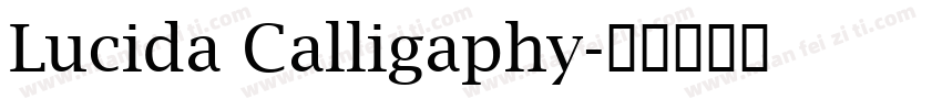 Lucida Calligaphy字体转换
